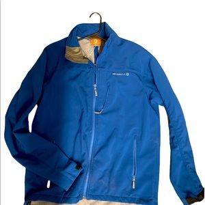 Blue Merrel all weather jacket with full zipper